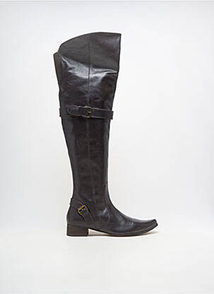 Bottes bout pointu talon de 4 à 6cm marron ILARIO FERUCCI femme