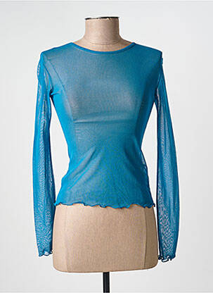 Top manches longues manches longues bleu LORANA.G femme