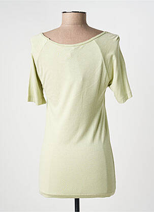 T-shirt stretch manches courtes vert MAILLE EN PLUS femme