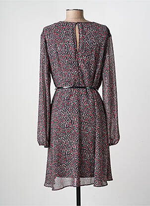 Robe courte coupe fluide manches longues noir GAUDI femme