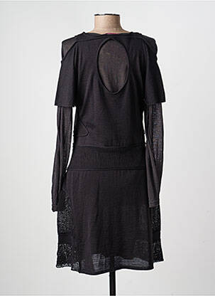 Robe mi-longue manches longues manches longues noir ALDO MARTIN'S femme