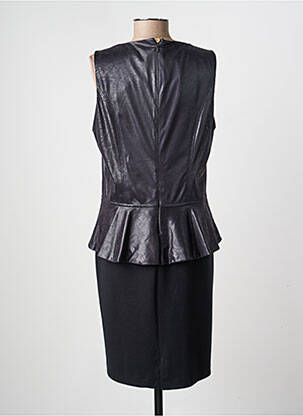 Robe mi-longue sans manche sans manche noir PAUL BRIAL femme