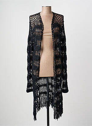 Gilet manches longues coupe cintrée noir GAUDI femme