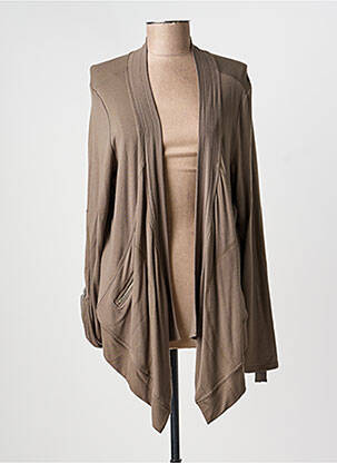 Gilet manches longues stretch marron MADO ET LES AUTRES femme