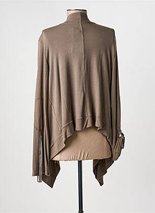 Gilet manches longues stretch marron MADO ET LES AUTRES femme