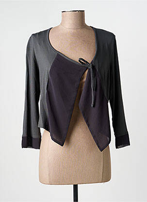 Gilet manches longues manches 3/4 gris MADO ET LES AUTRES femme