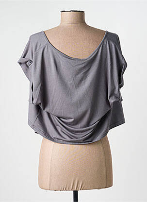 Gilet manches courtes coupe droite gris MADO ET LES AUTRES femme