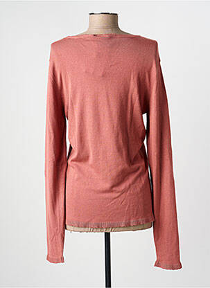 Pull coupe cintrée manches longues rose ICHI femme