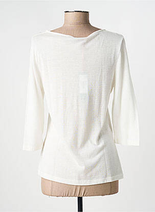 Pull coupe cintrée manches 3/4 blanc ALDO MARTIN'S femme