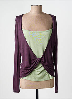 Top manches longues manches longues violet KATMAI femme
