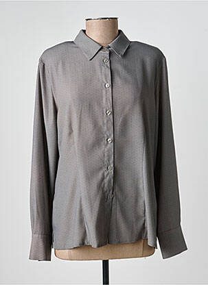 Chemisier coupe cintrée manches longues gris EUGEN KLEIN femme