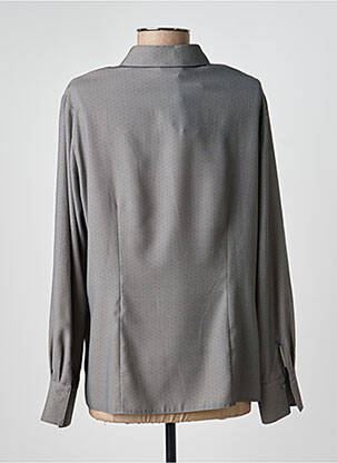 Chemisier coupe cintrée manches longues gris EUGEN KLEIN femme