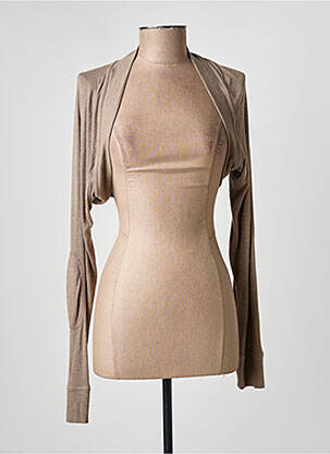 Boléro manches longues marron MADO ET LES AUTRES femme