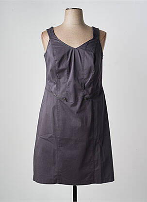 Robe courte sans manche sans manche gris EVA KAYAN femme