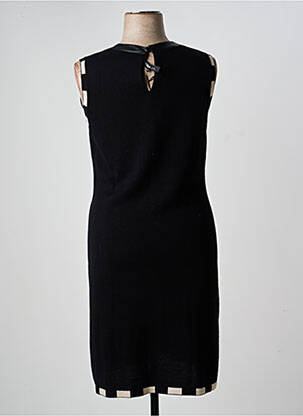 Robe mi-longue sans manche sans manche noir ANANKE femme