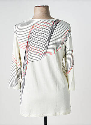 T-shirt manches 3/4 manches 3/4 beige NATHALIE CHAIZE femme