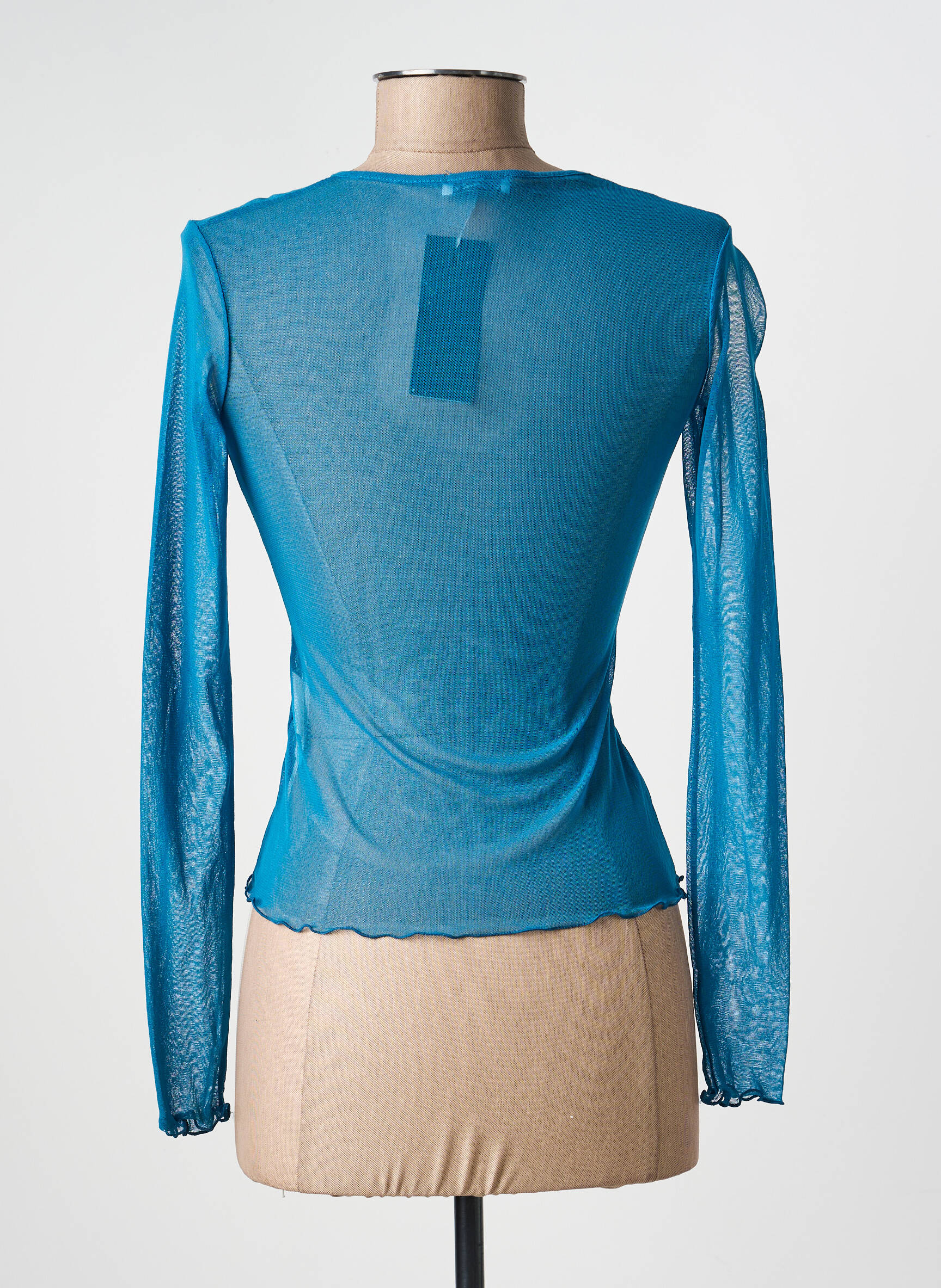 Top manches longues manches longues bleu LORANA.G femme