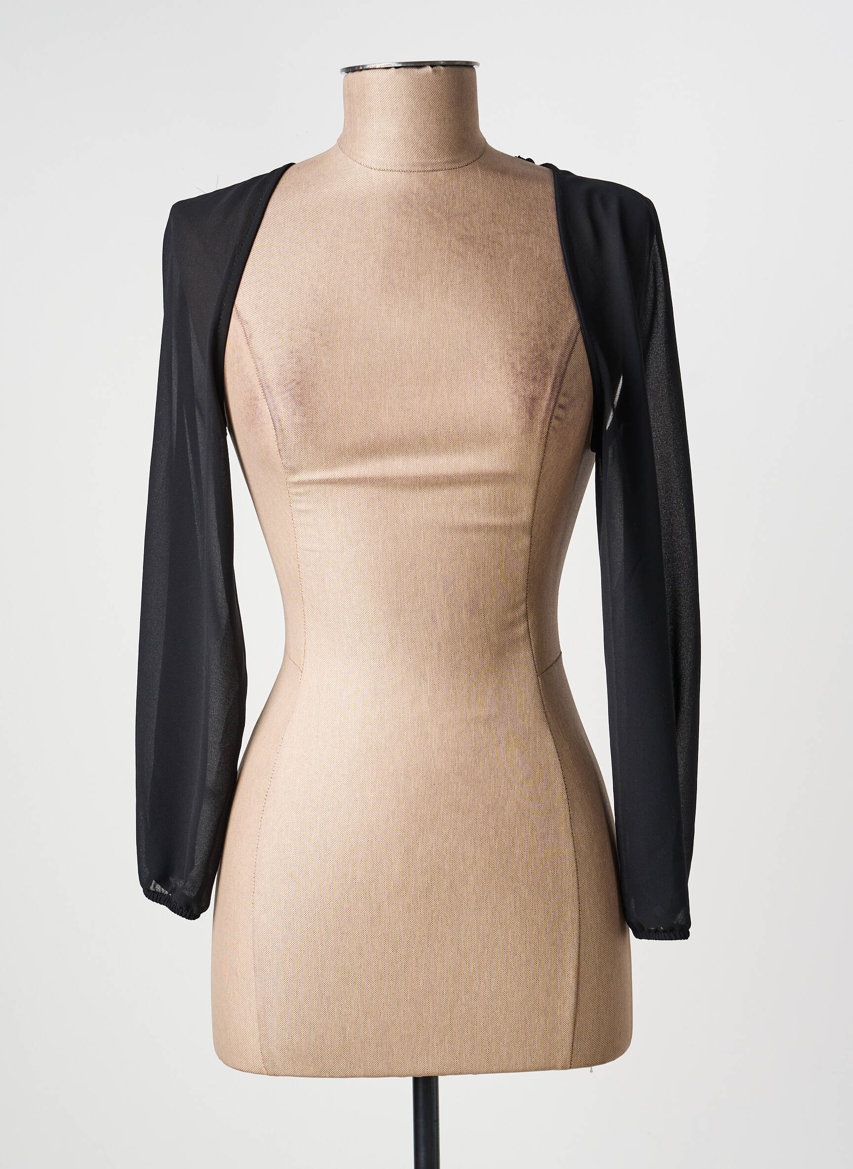 Boléro manches longues noir EDAS femme