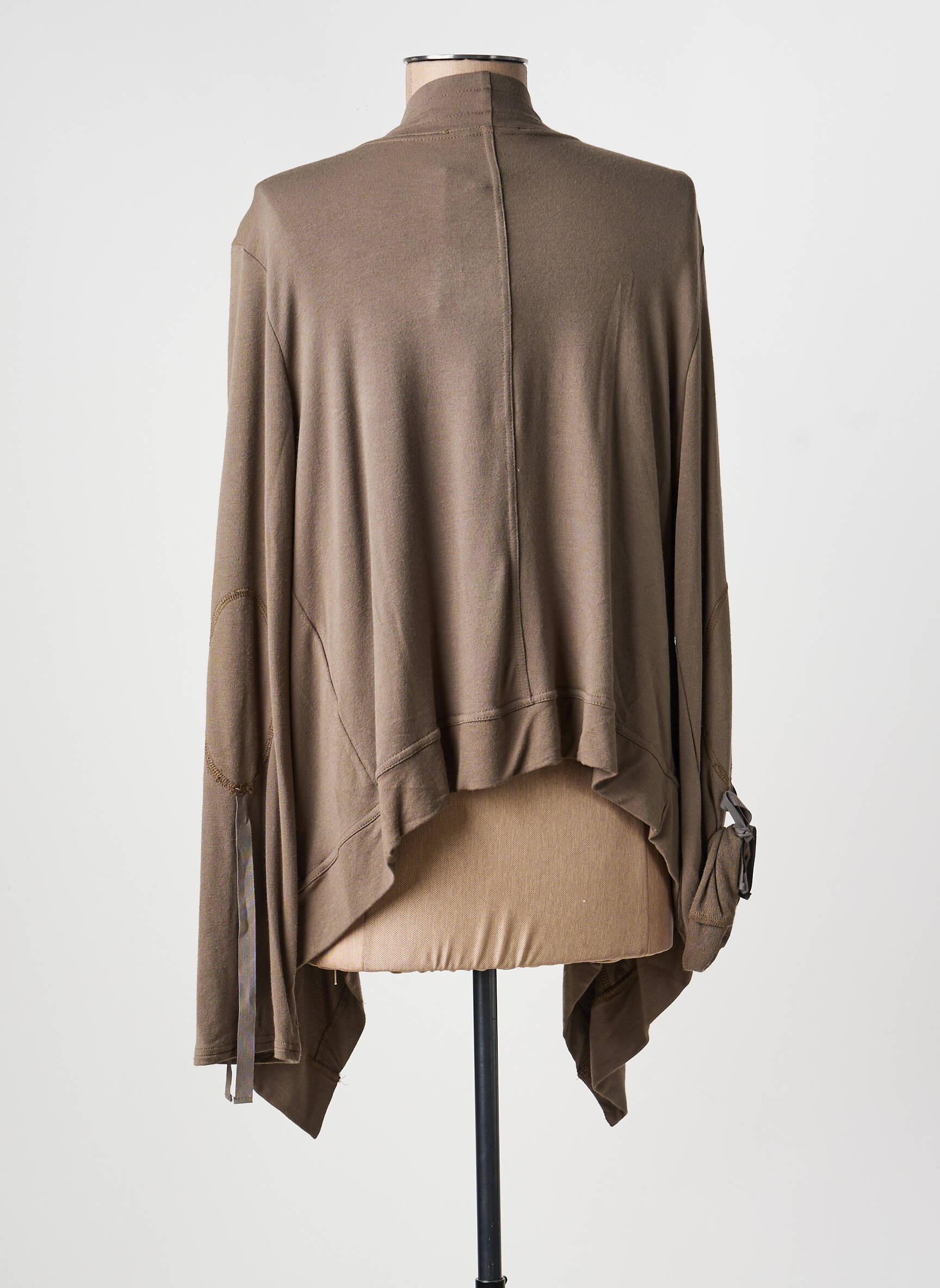 Gilet manches longues stretch marron MADO ET LES AUTRES femme