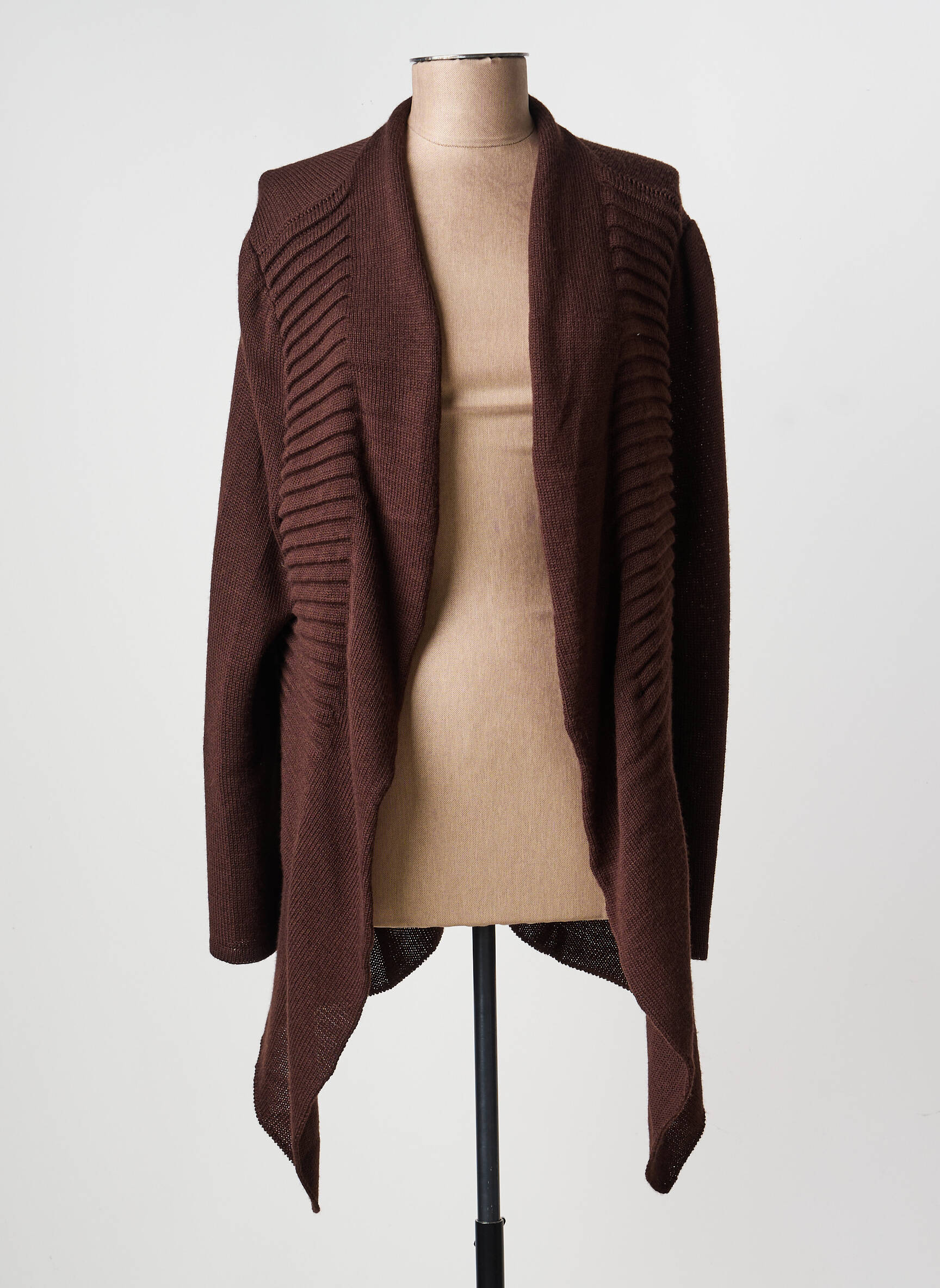 Gilet manches longues stretch marron ALDO MARTIN'S femme