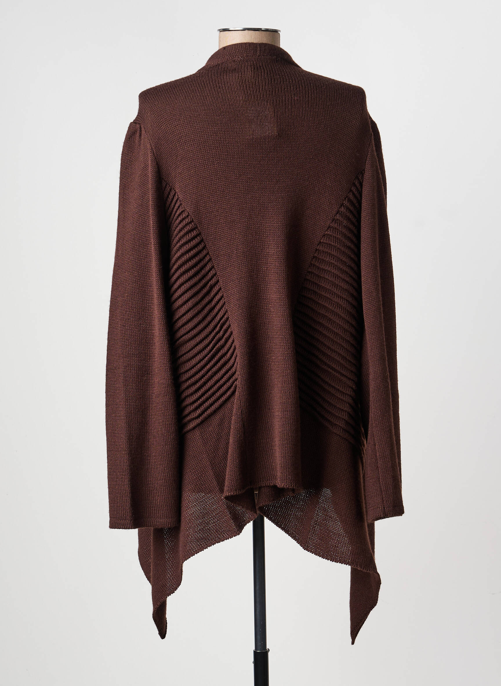 Gilet manches longues stretch marron ALDO MARTIN'S femme