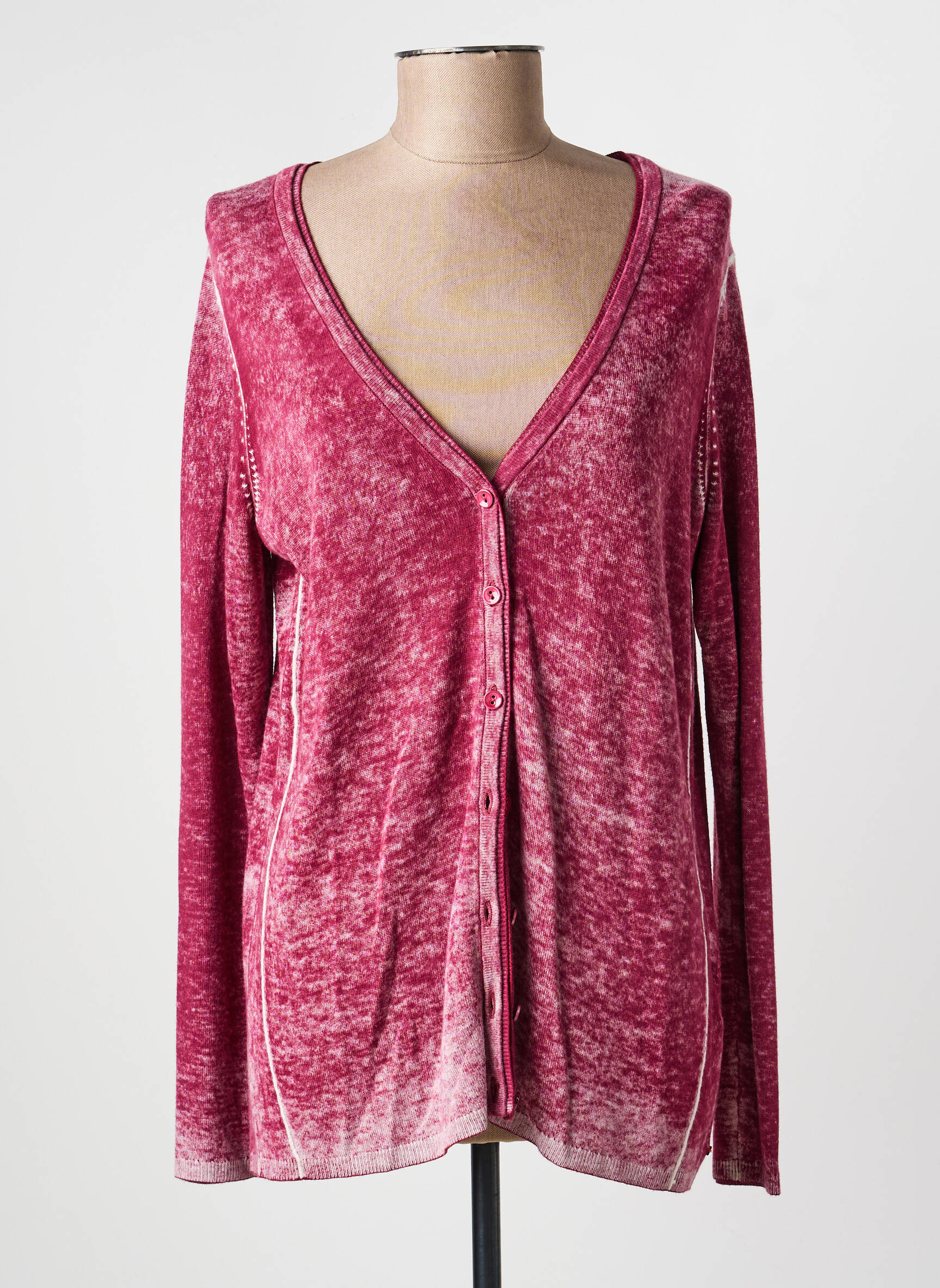 Gilet manches longues coupe cintrée rouge HUGO BOSS femme