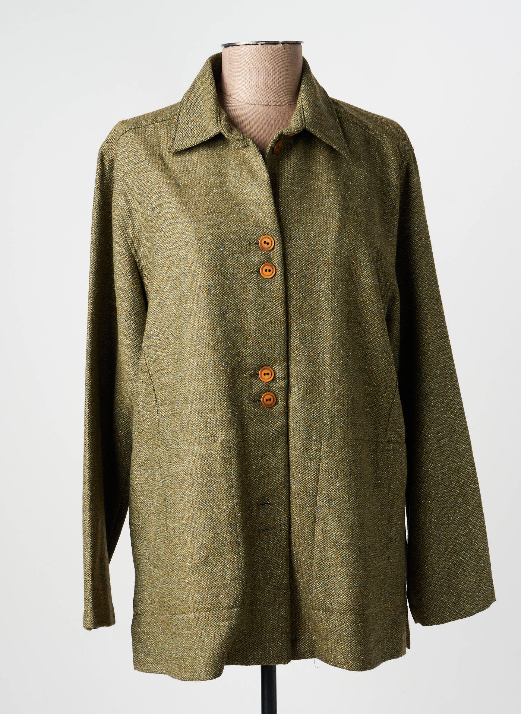 Veste casual poches vert FIGURE LIBRE femme