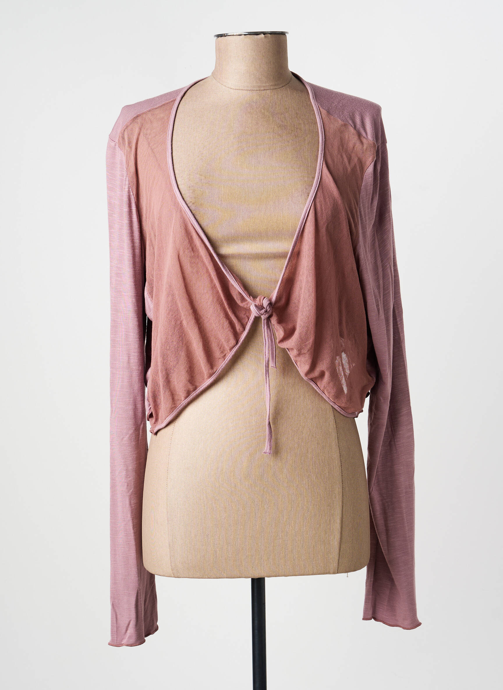 Gilet manches longues stretch violet MADO ET LES AUTRES femme