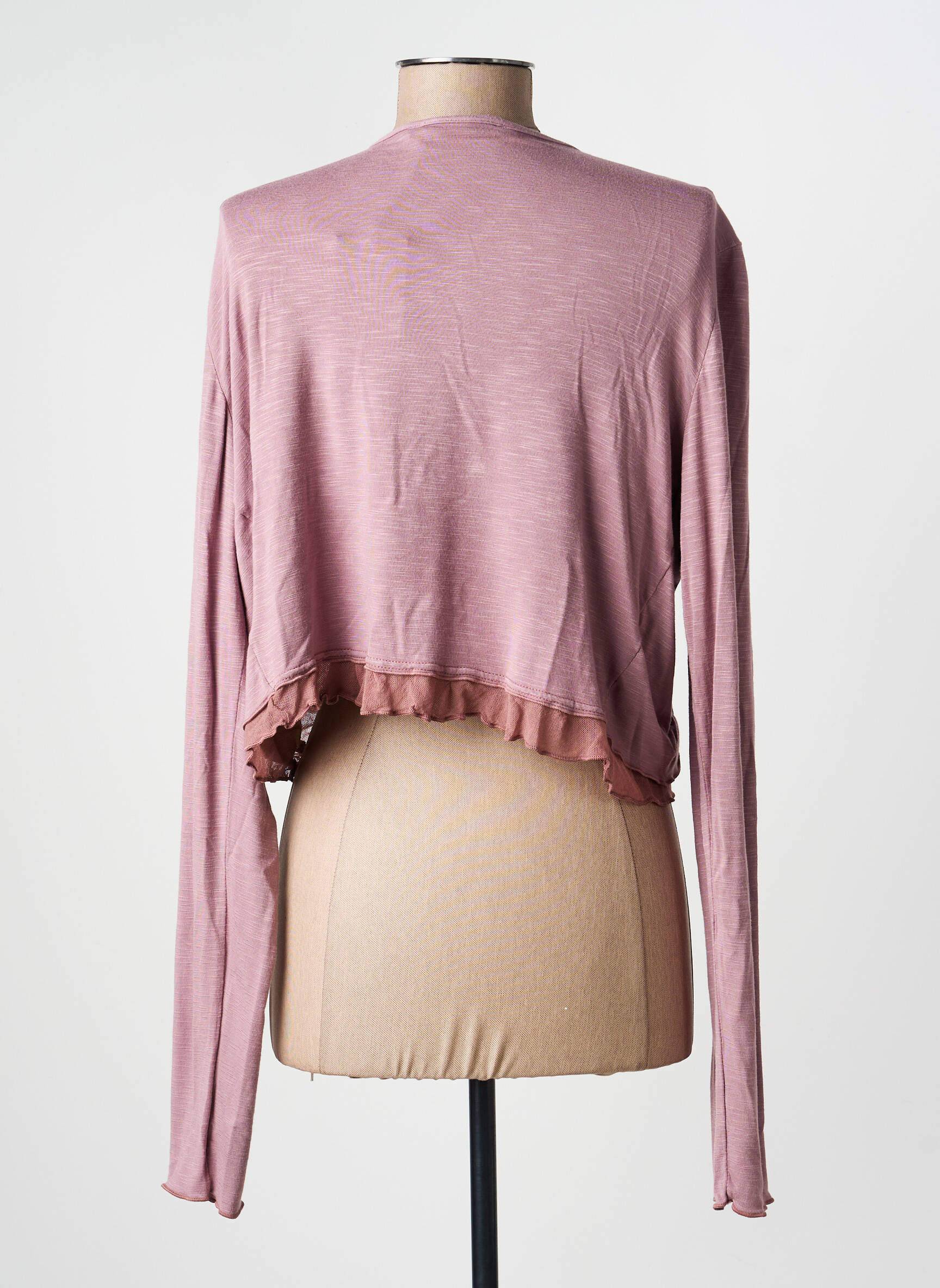 Gilet manches longues stretch violet MADO ET LES AUTRES femme