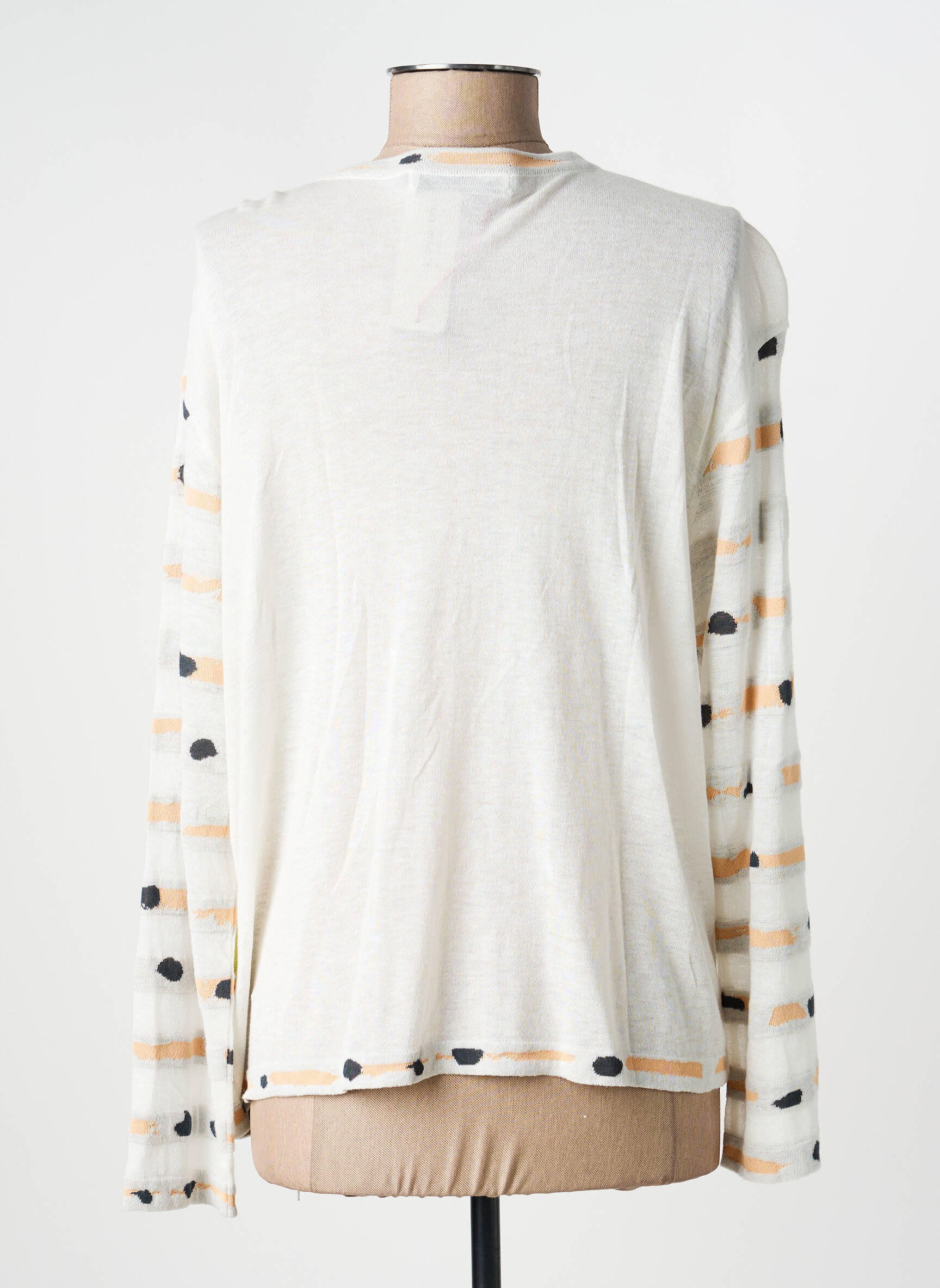 Gilet manches longues col rond beige ALDO MARTIN'S femme