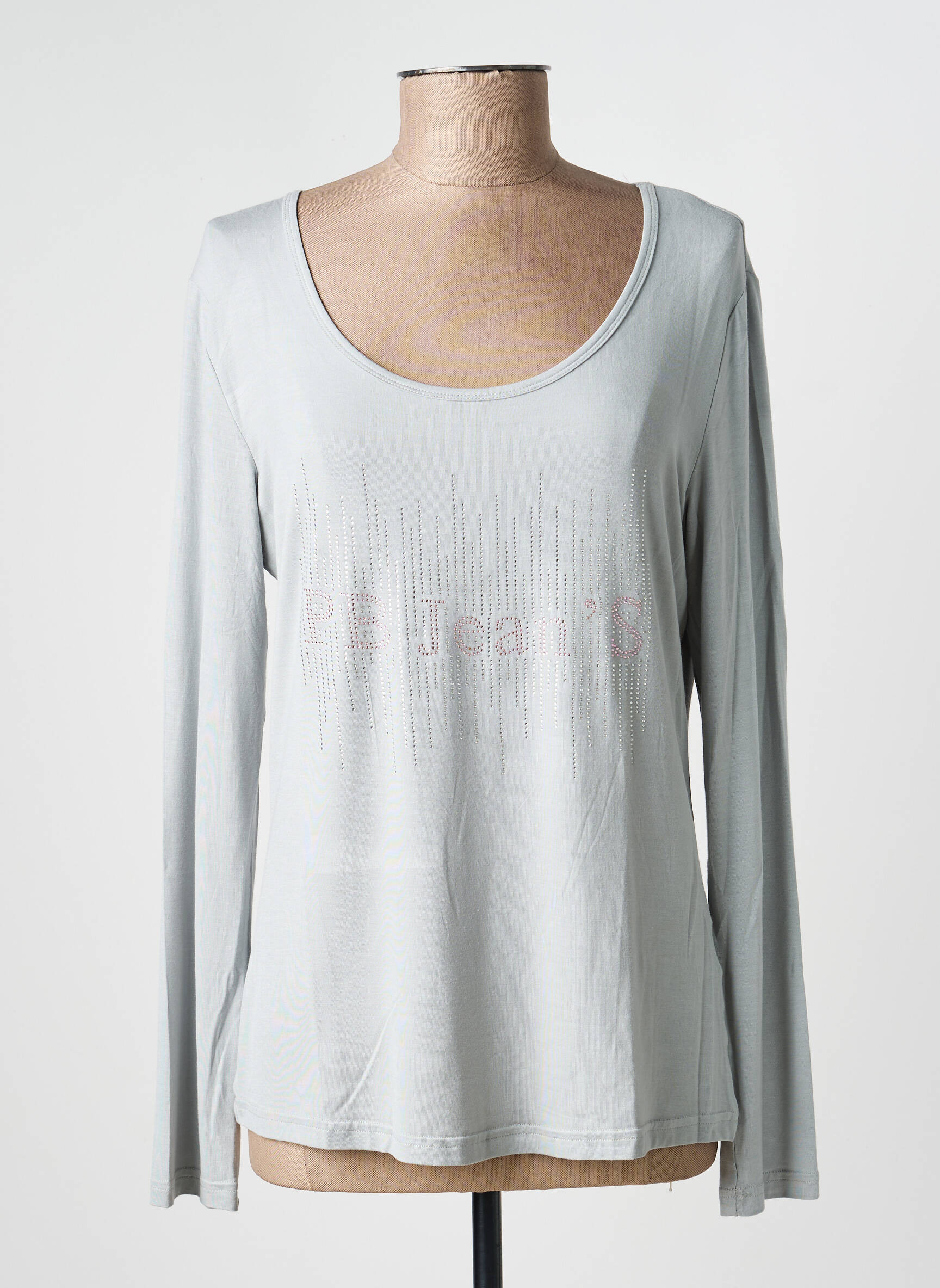 T-shirt manches longues manches longues gris PAUL BRIAL femme
