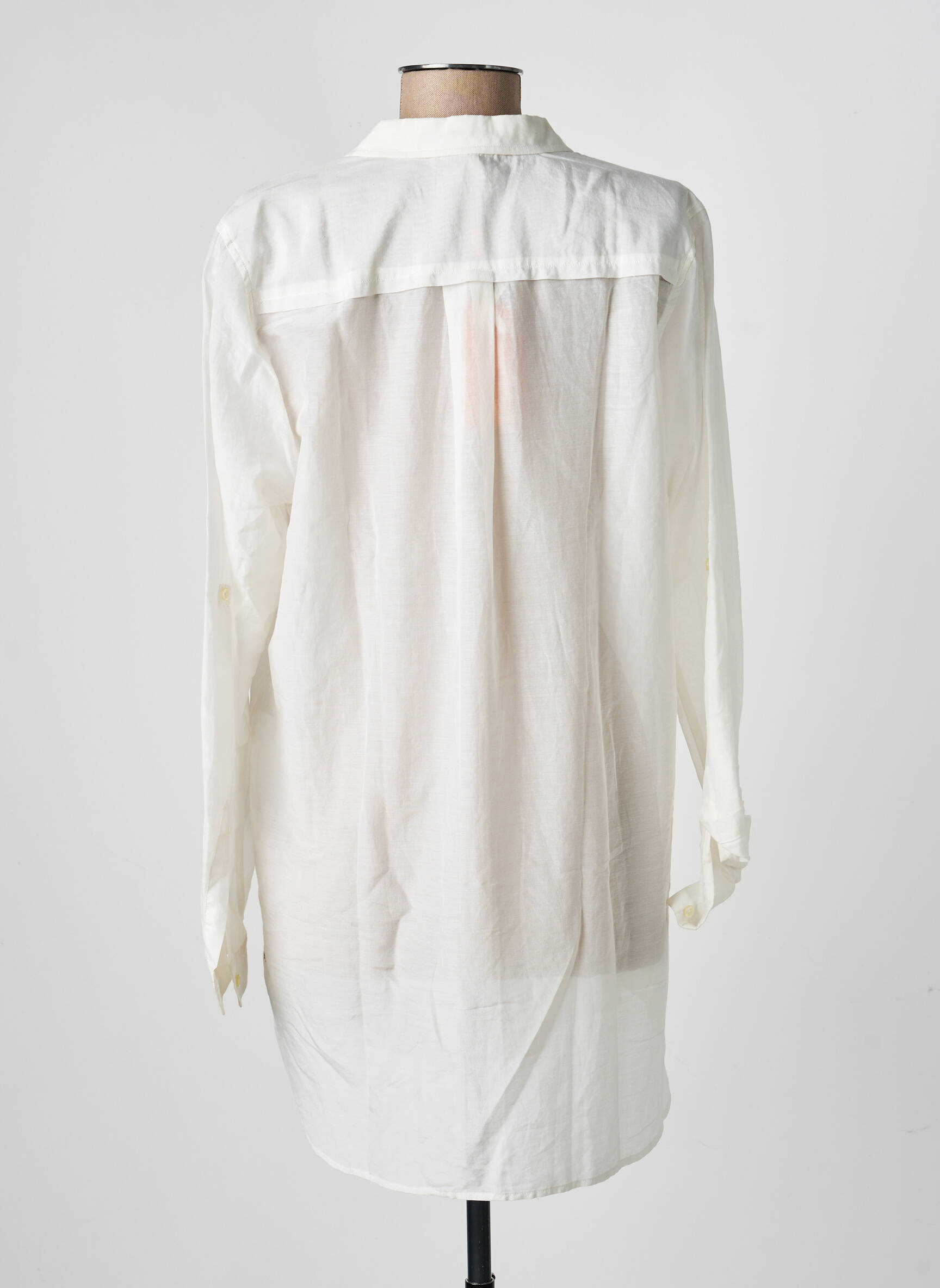 Tunique manches longues légère et transparente beige HUGO BOSS femme