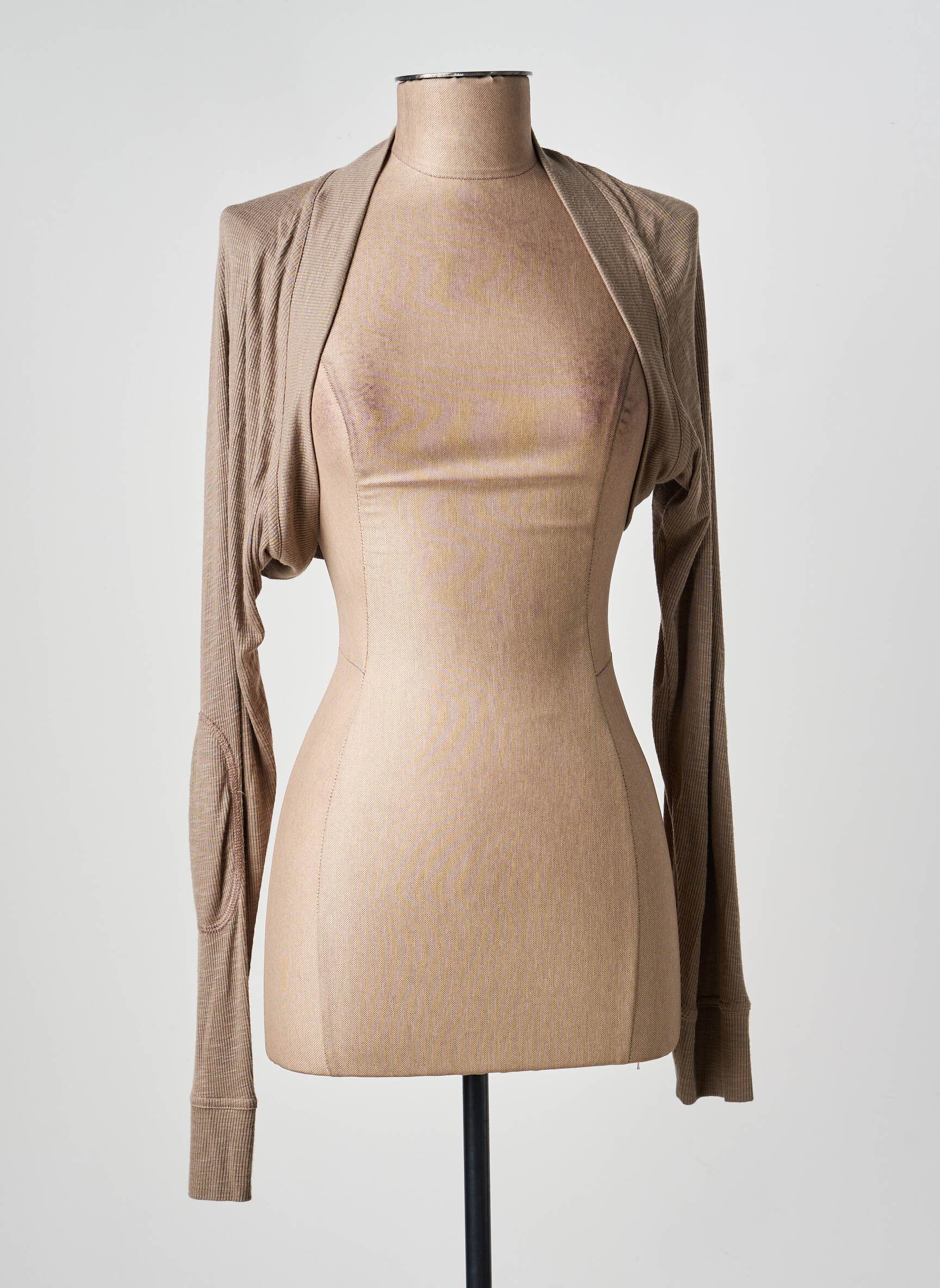 Boléro manches longues marron MADO ET LES AUTRES femme