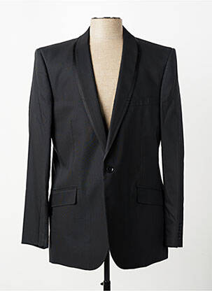 Blazer finition intérieure doublure imprimée noir IZAC homme