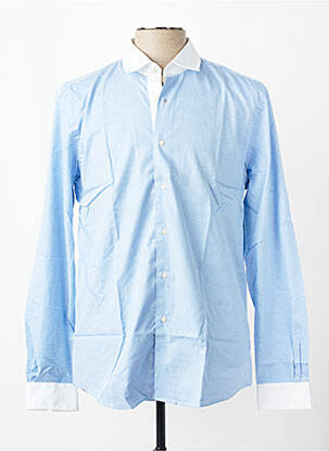 Chemise manches longues imprimé fantaisie bleu PIERRE CARDIN homme