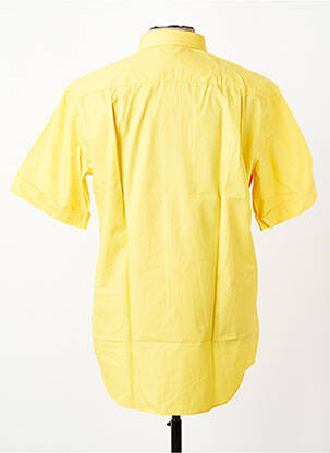 Chemise manches courtes poches jaune JEAN CHATEL homme