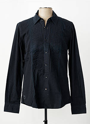 Chemise manches longues coupe cintrée noir MEXX homme