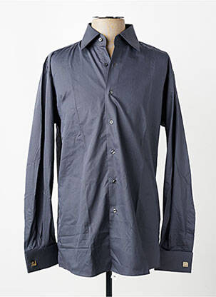 Chemise manches longues coupe cintrée gris PIERRE CARDIN homme