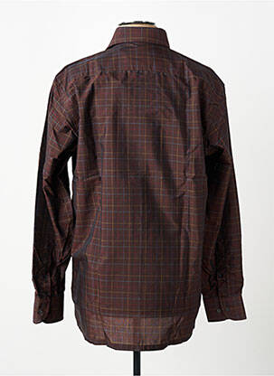 Chemise manches longues poches marron PIERRE CARDIN homme