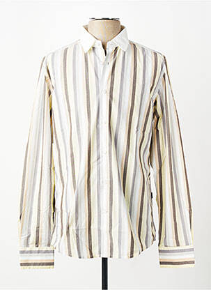 Chemise manches longues coupe cintrée beige MEXX homme