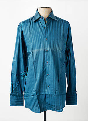 Chemise manches longues poches bleu PIERRE CARDIN homme