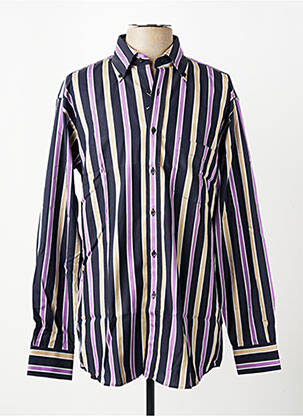 Chemise manches longues poches violet PIERRE CARDIN homme