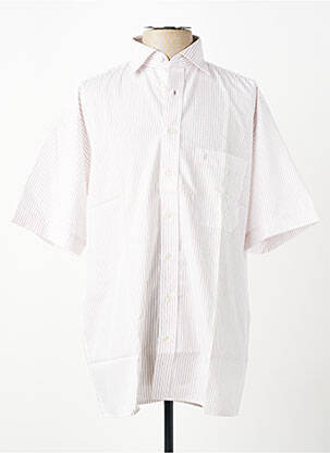 Chemise manches courtes poches beige ETERNA homme