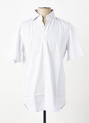 Chemise manches courtes imprimé fantaisie blanc HUGO BOSS homme