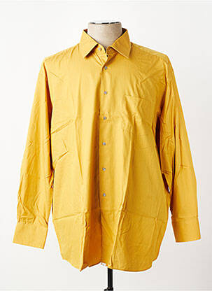 Chemise manches longues poches jaune PIERRE CARDIN homme