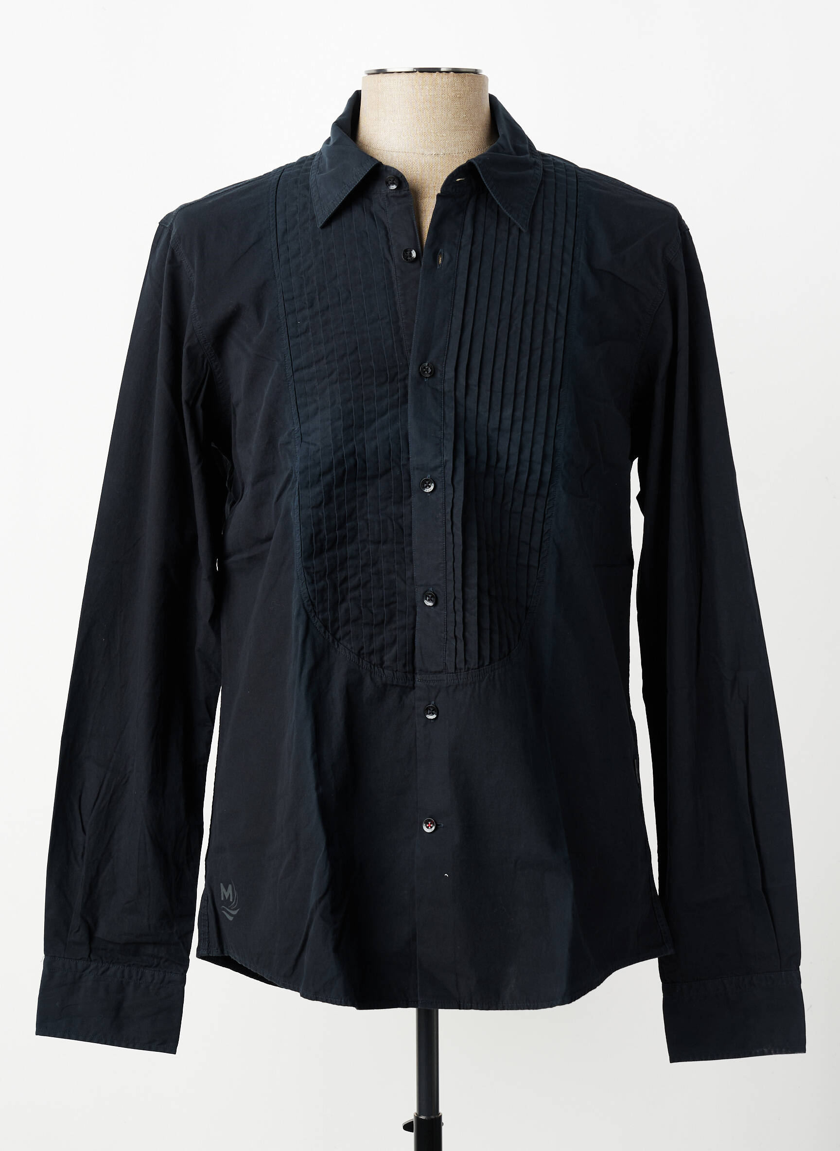 Chemise manches longues coupe cintrée noir MEXX homme