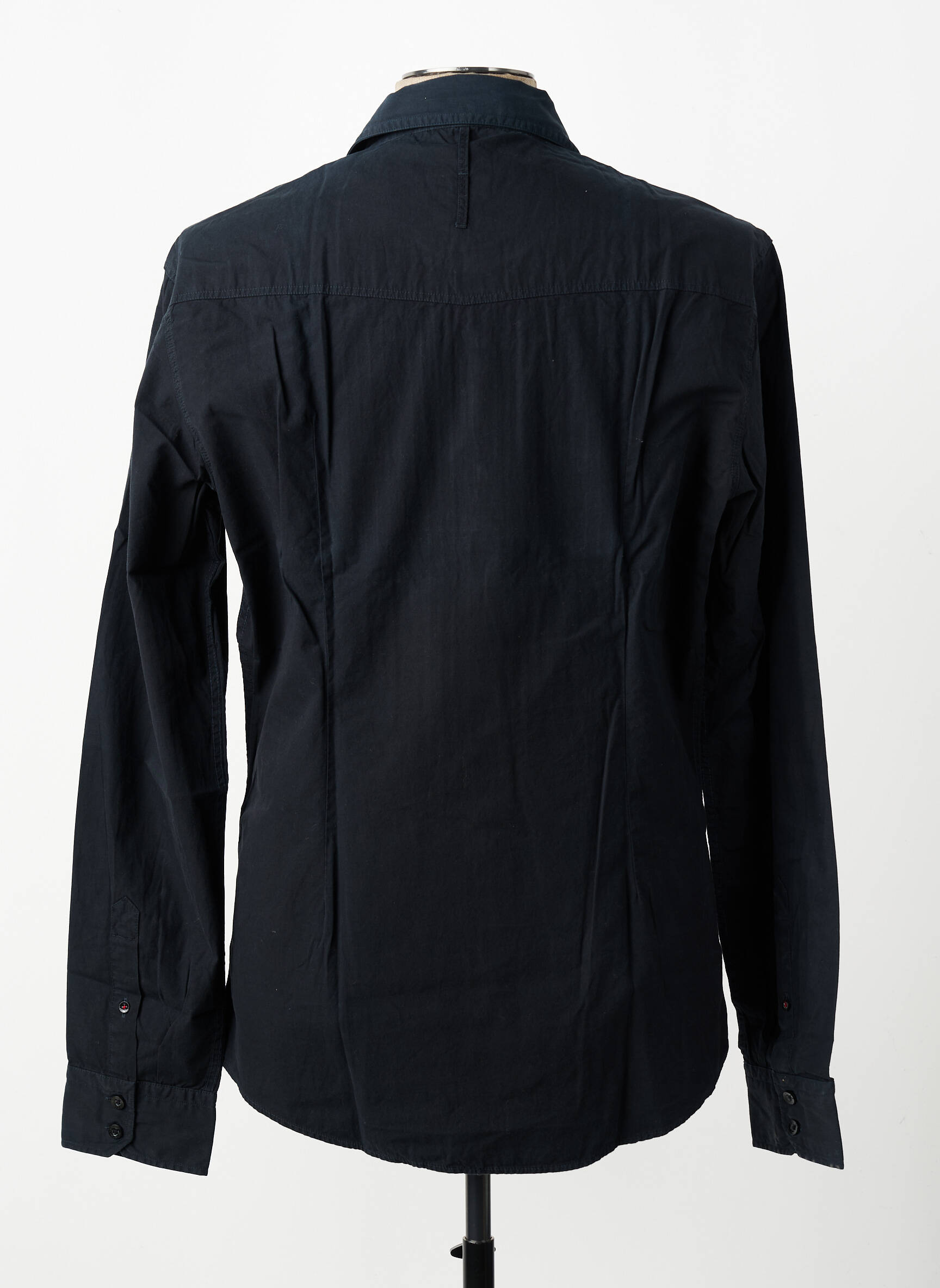 Chemise manches longues coupe cintrée noir MEXX homme