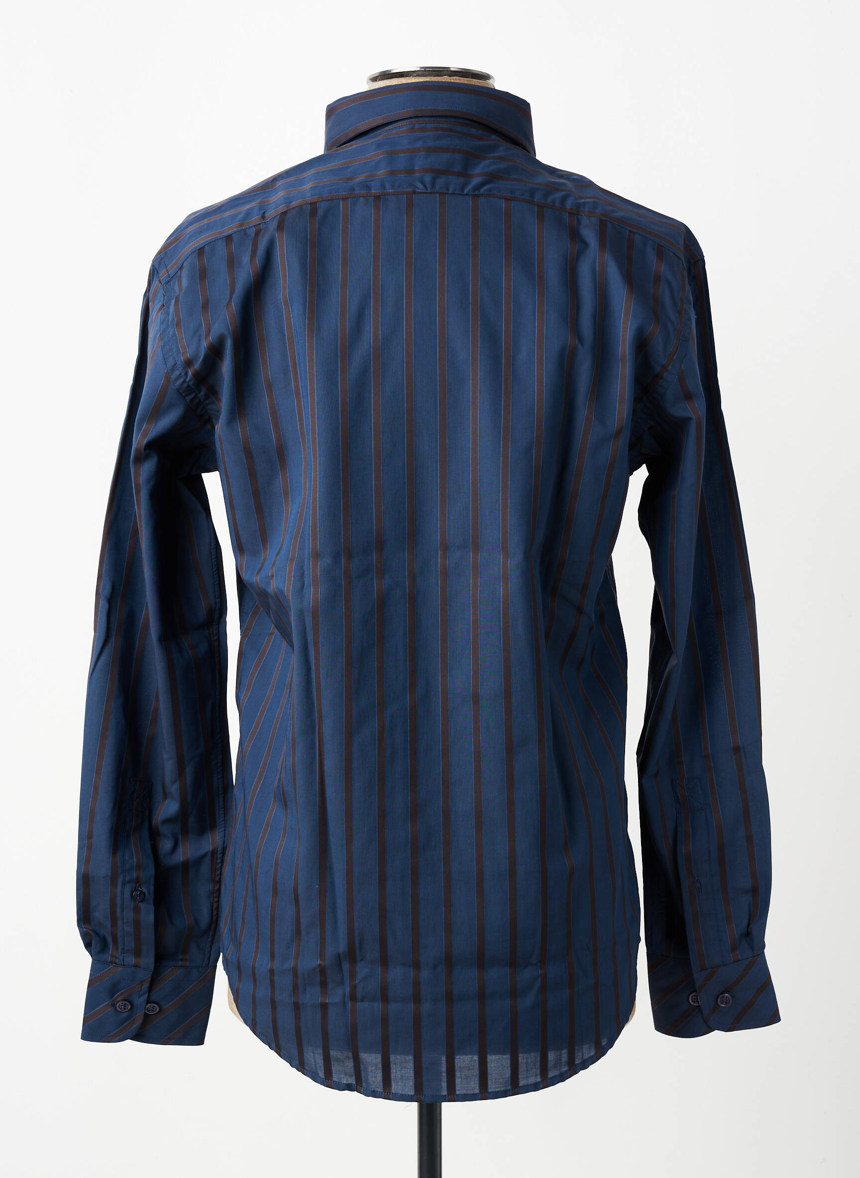 Chemise manches longues coupe cintrée bleu SERGE BLANCO homme
