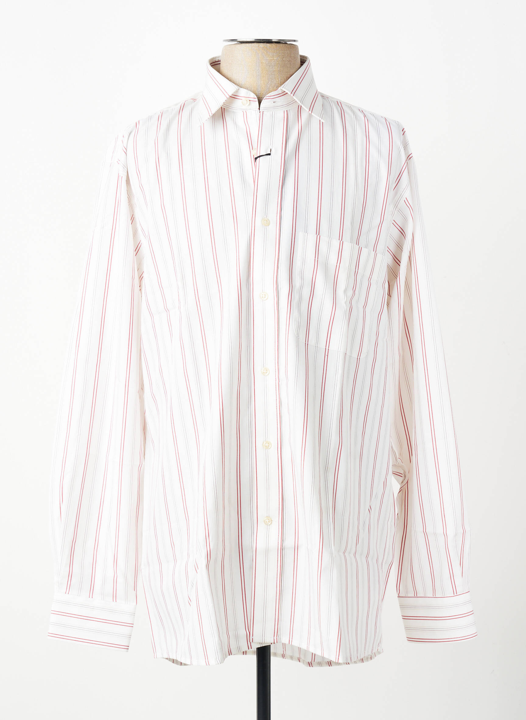 Chemise manches longues poches rouge PIERRE CARDIN homme