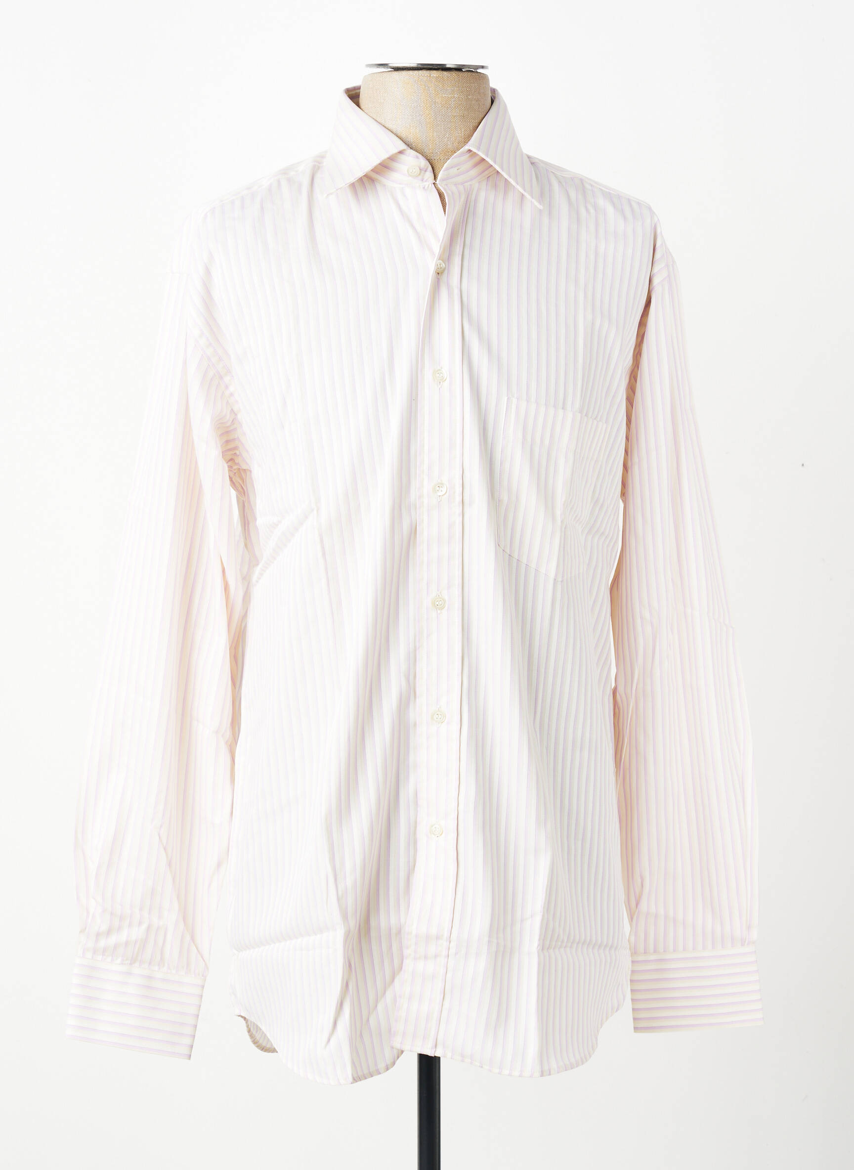 Chemise manches longues poches rose PIERRE CARDIN homme